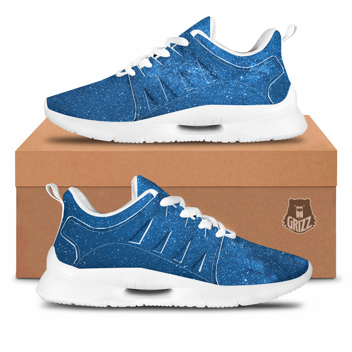 Universe Galaxy Milky Way Print Tennis Shoes-grizzshop