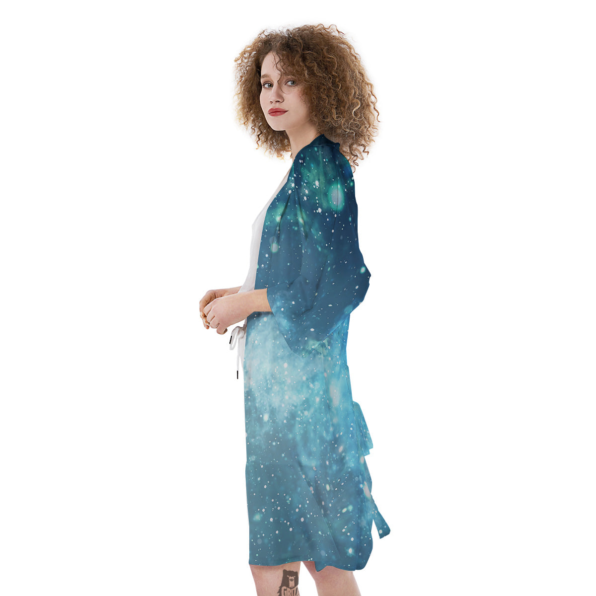 Universe Galaxy Space Blue Sky Print Kimono-grizzshop