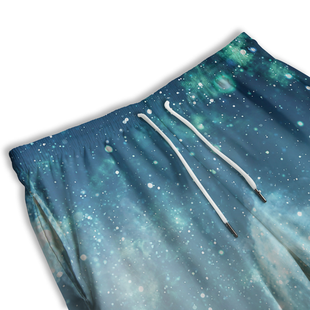 Universe Galaxy Space Blue Sky Print Men's Athletic Shorts