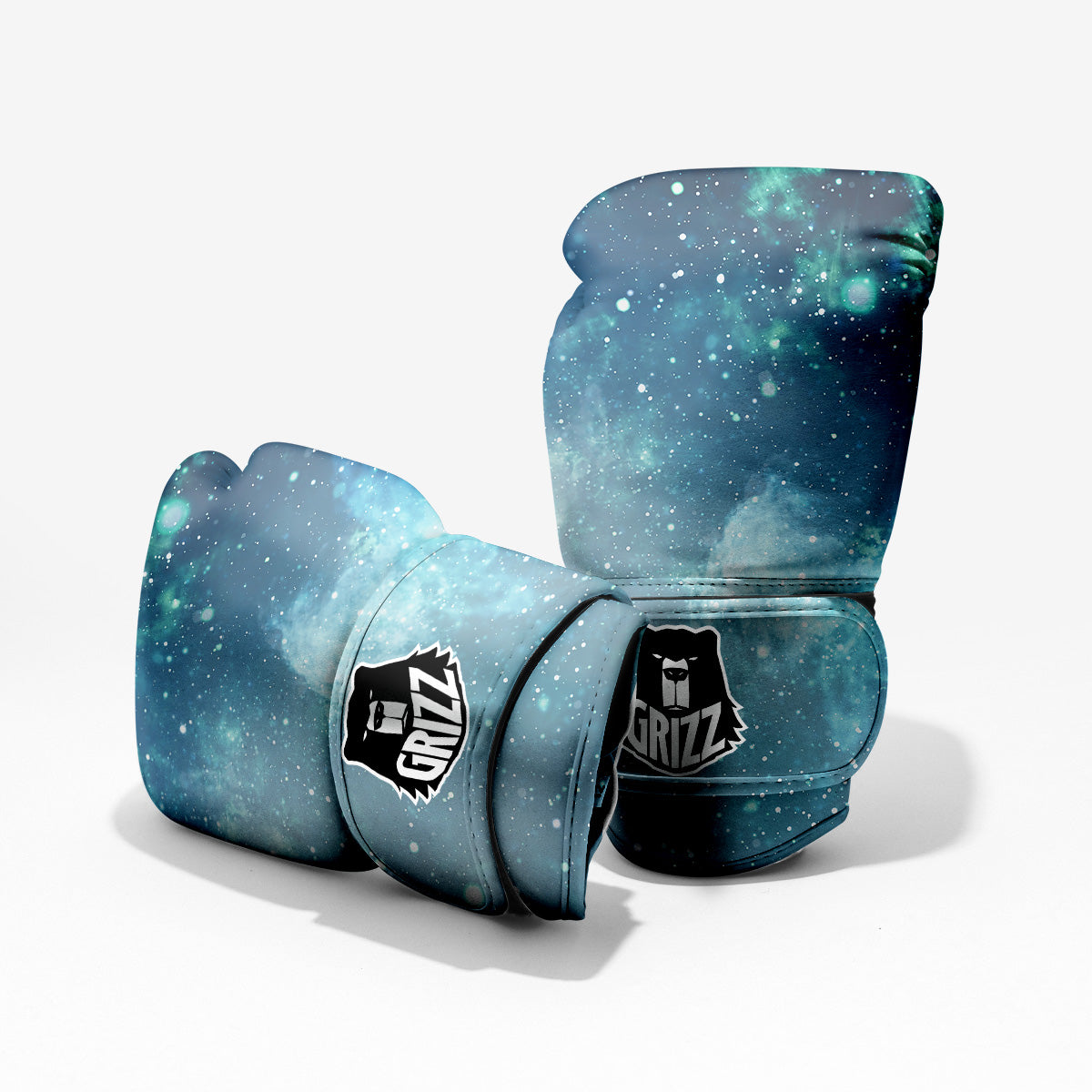 Universe Galaxy Space Blue Sky Print Pro Boxing Glove