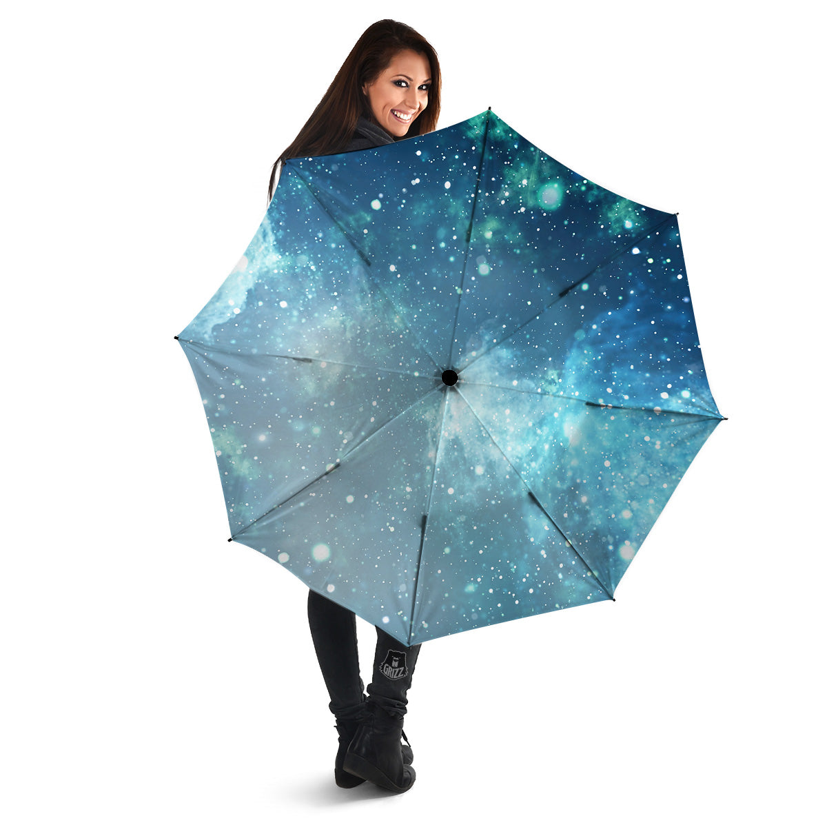 Universe Galaxy Space Blue Sky Print Umbrella-grizzshop