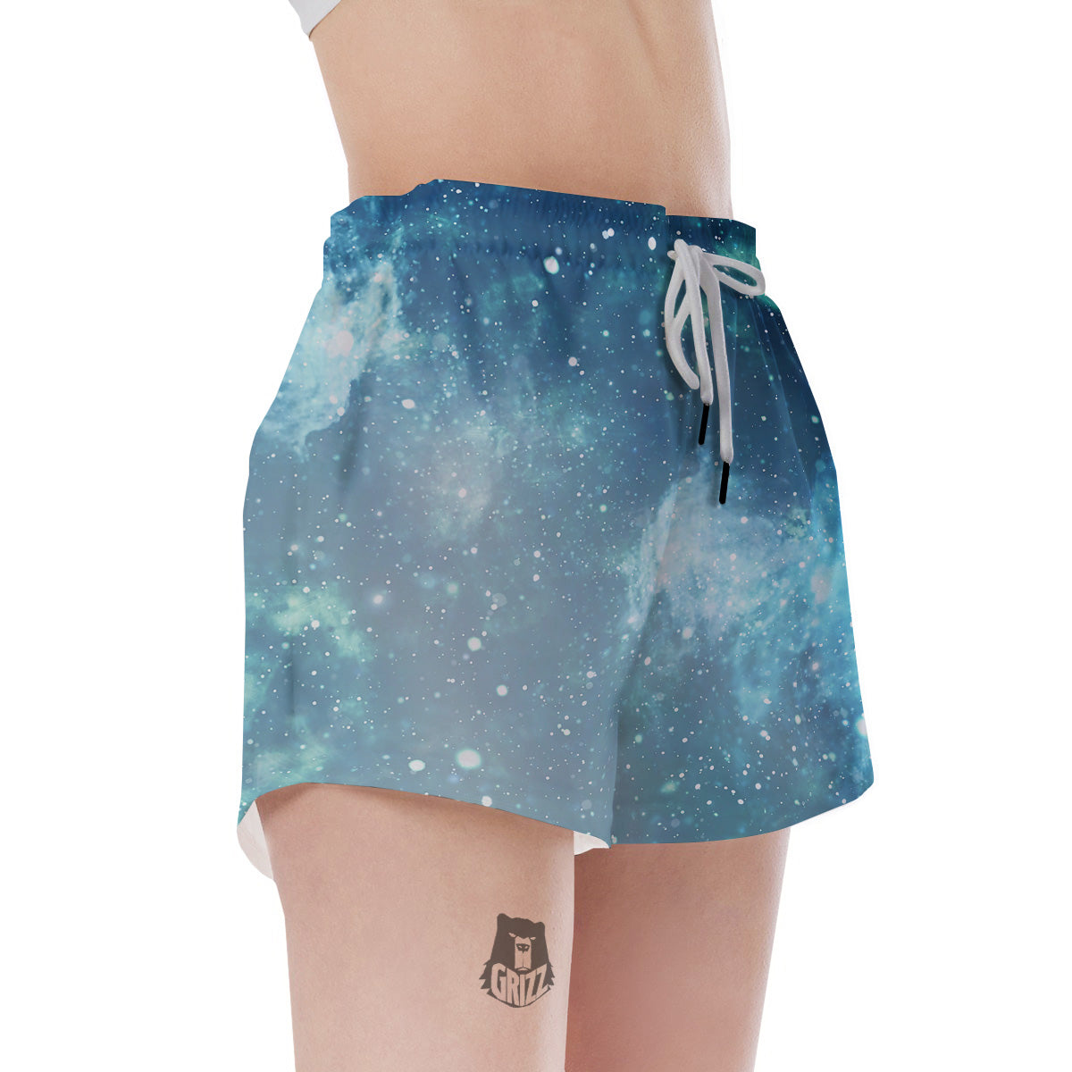 Universe Galaxy Space Blue Sky Print Women's Shorts-grizzshop