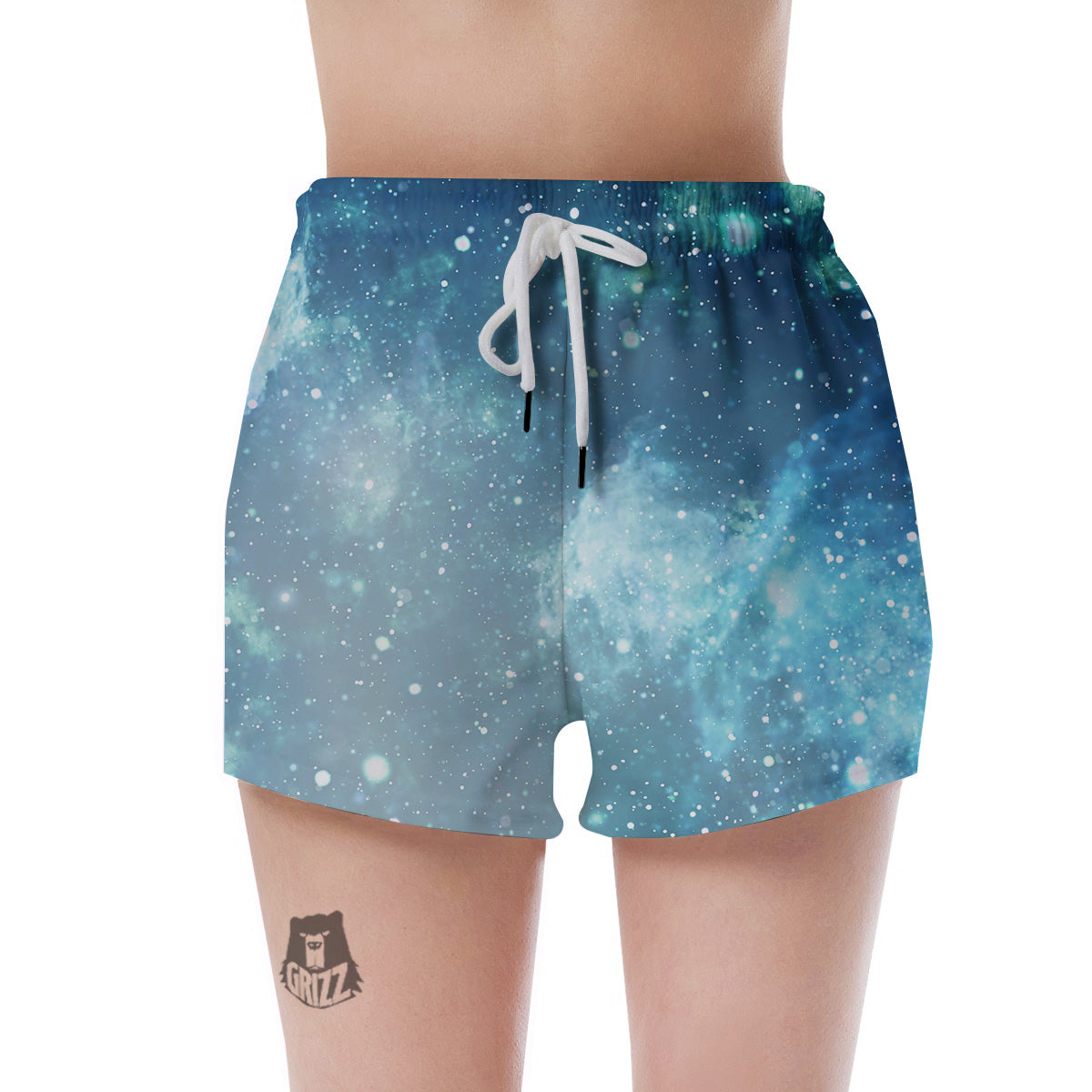 Universe Galaxy Space Blue Sky Print Women's Shorts-grizzshop