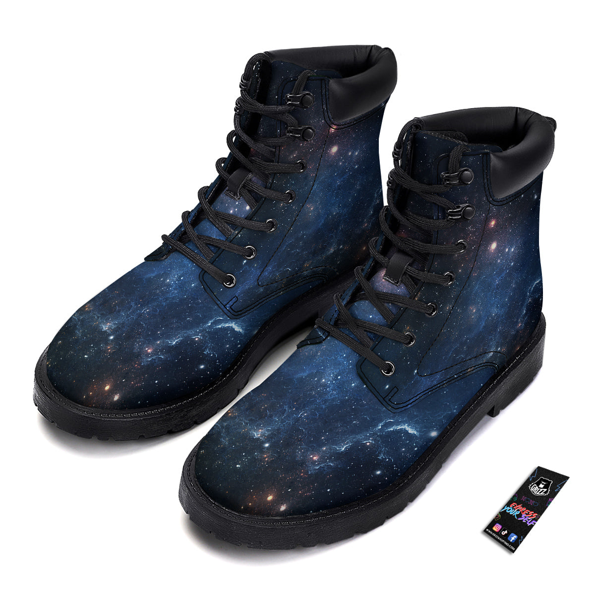 Universe Galaxy Space Dark Nebula Print Boots-grizzshop