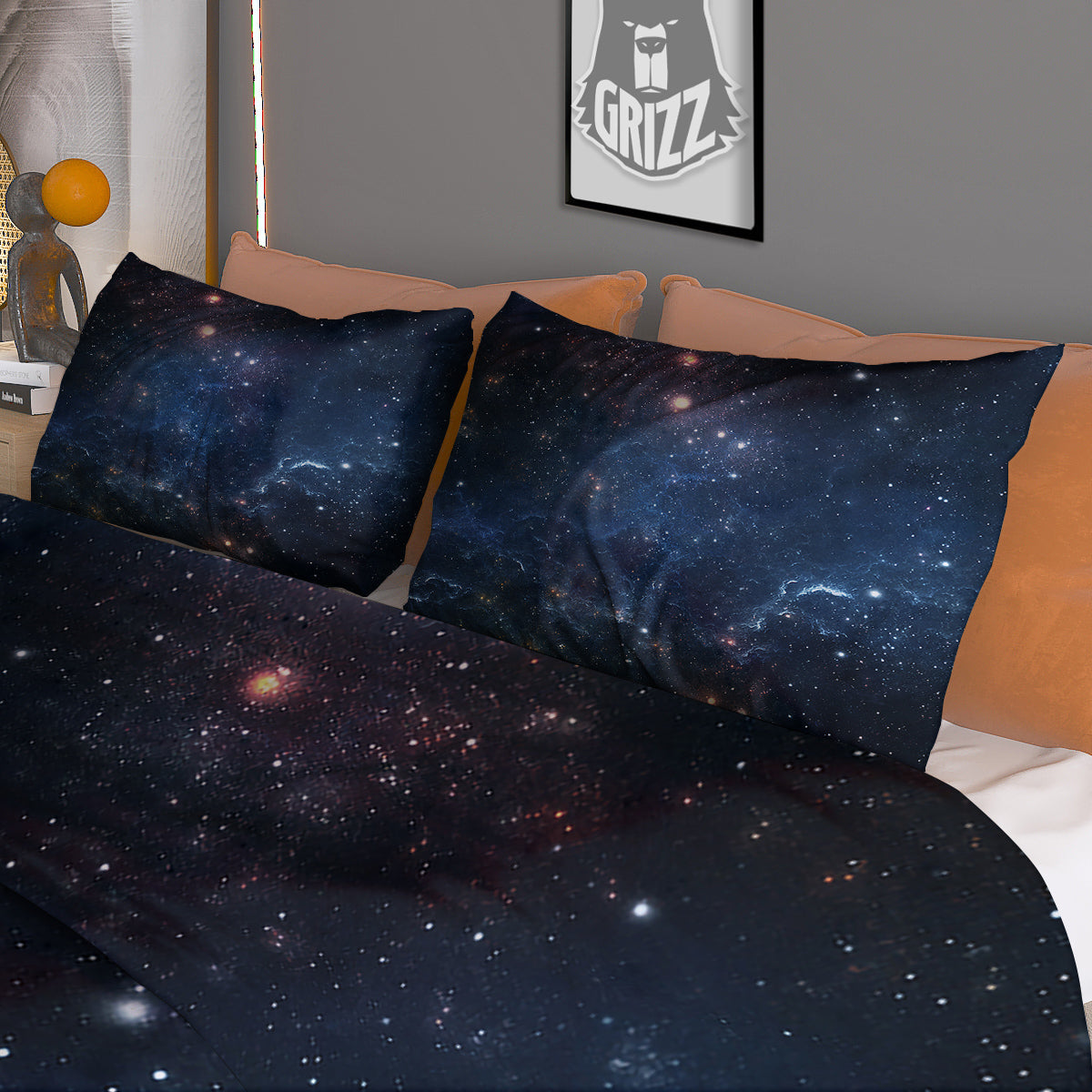 Universe Galaxy Space Dark Nebula Print Duvet Cover Bedding Set