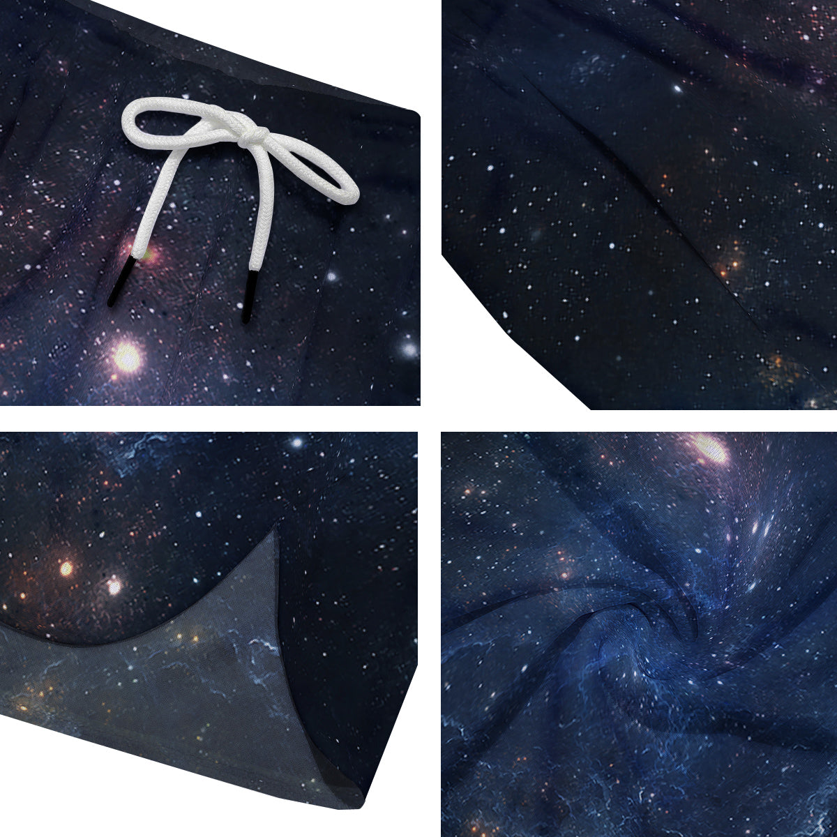 Universe Galaxy Space Dark Nebula Print Men's Running Shorts-grizzshop