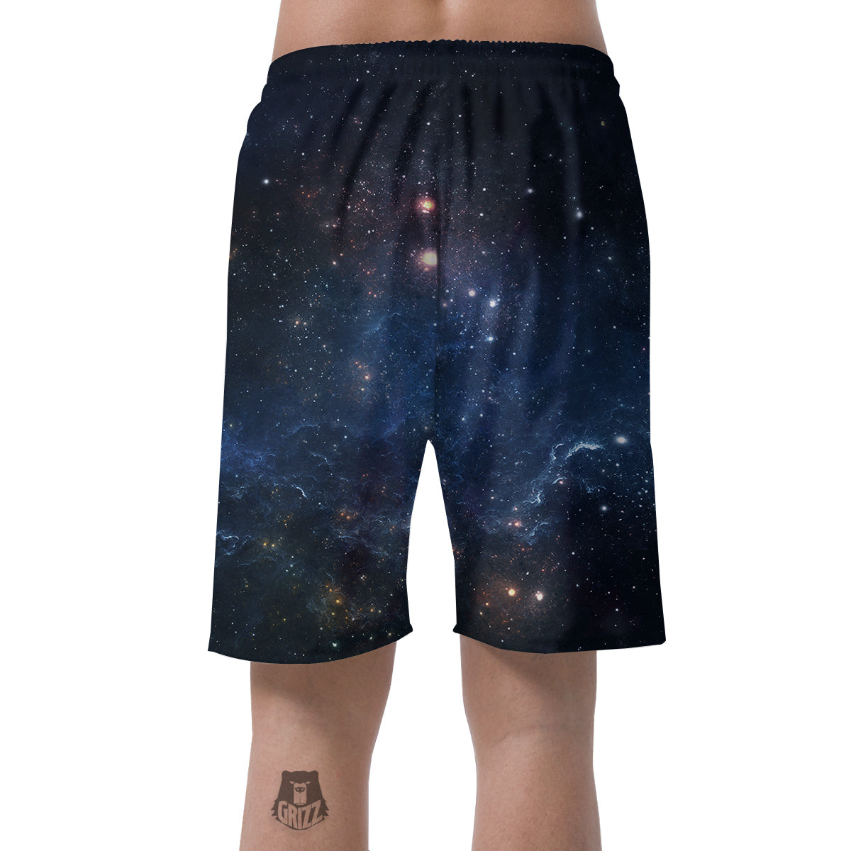 Universe Galaxy Space Dark Nebula Print Men's Shorts-grizzshop