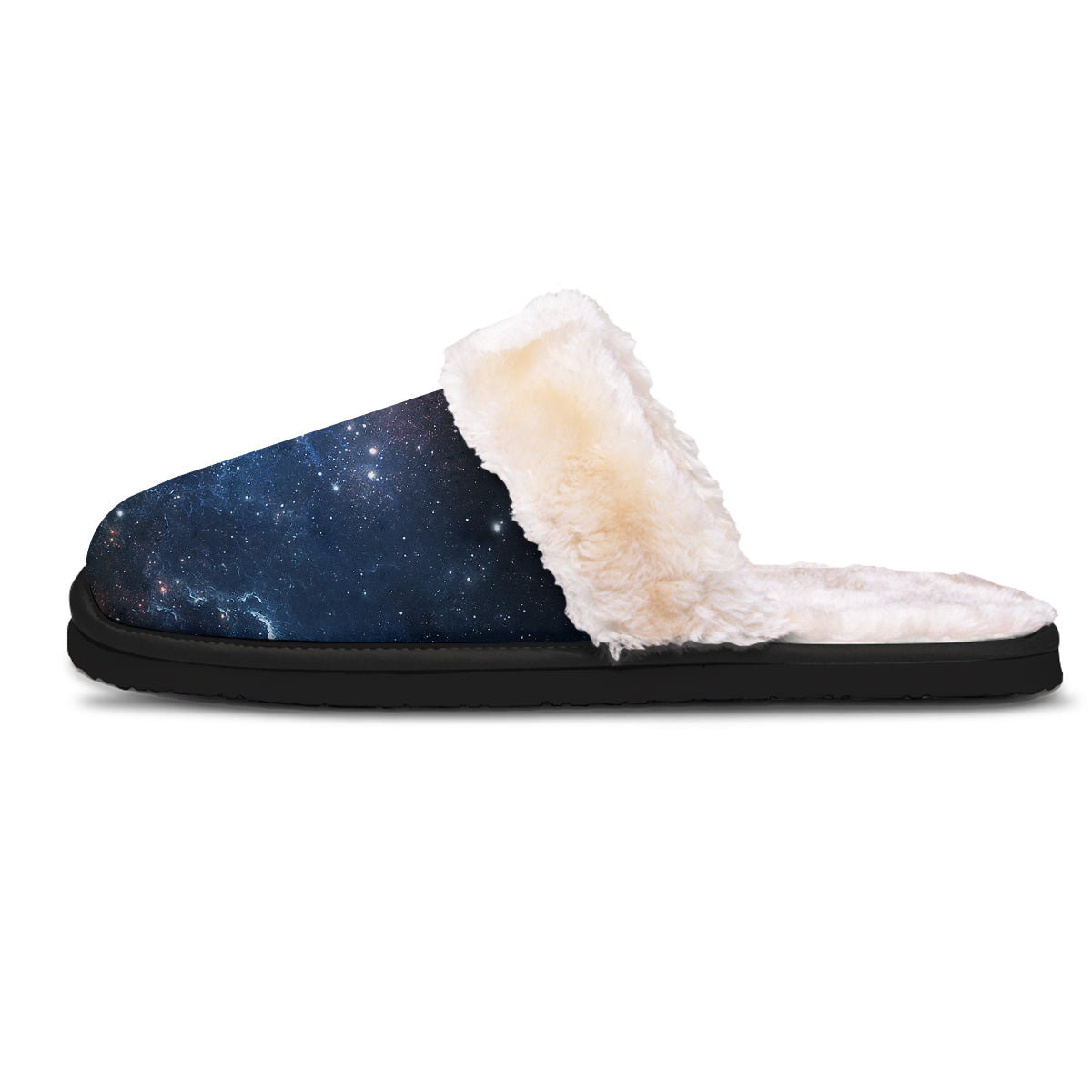 Universe Galaxy Space Dark Nebula Print Slippers-grizzshop