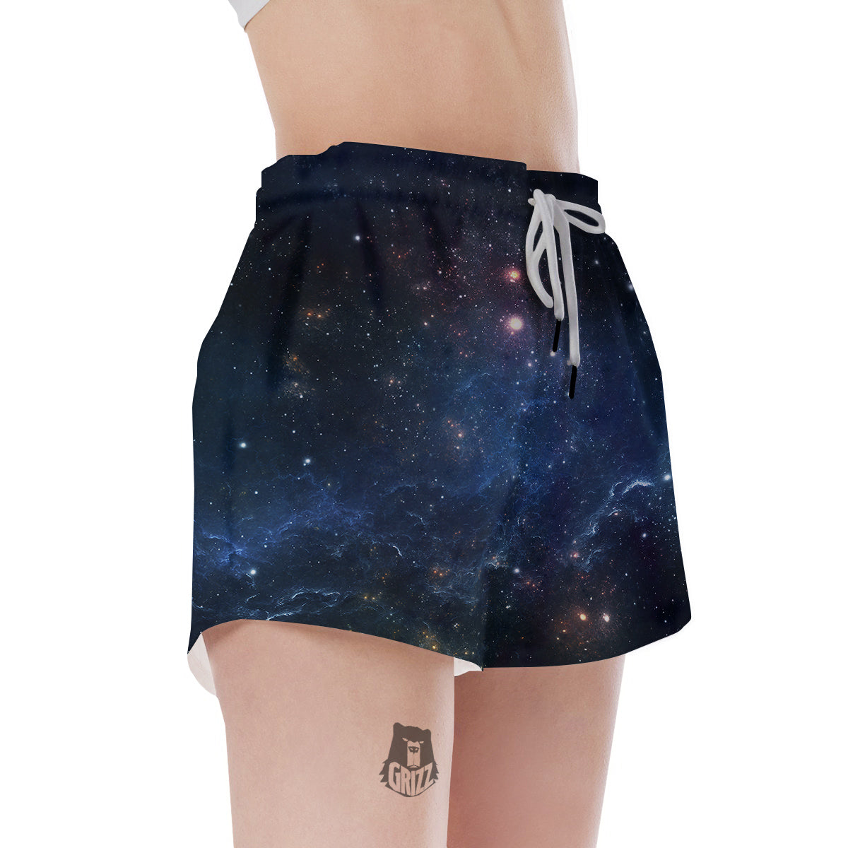Universe Galaxy Space Dark Nebula Print Women's Shorts-grizzshop