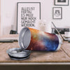 Universe Galaxy Space Teal Orange Print Tumbler-grizzshop