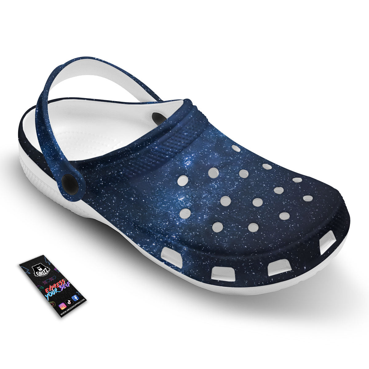 Universe Milky Way Print Clog-grizzshop