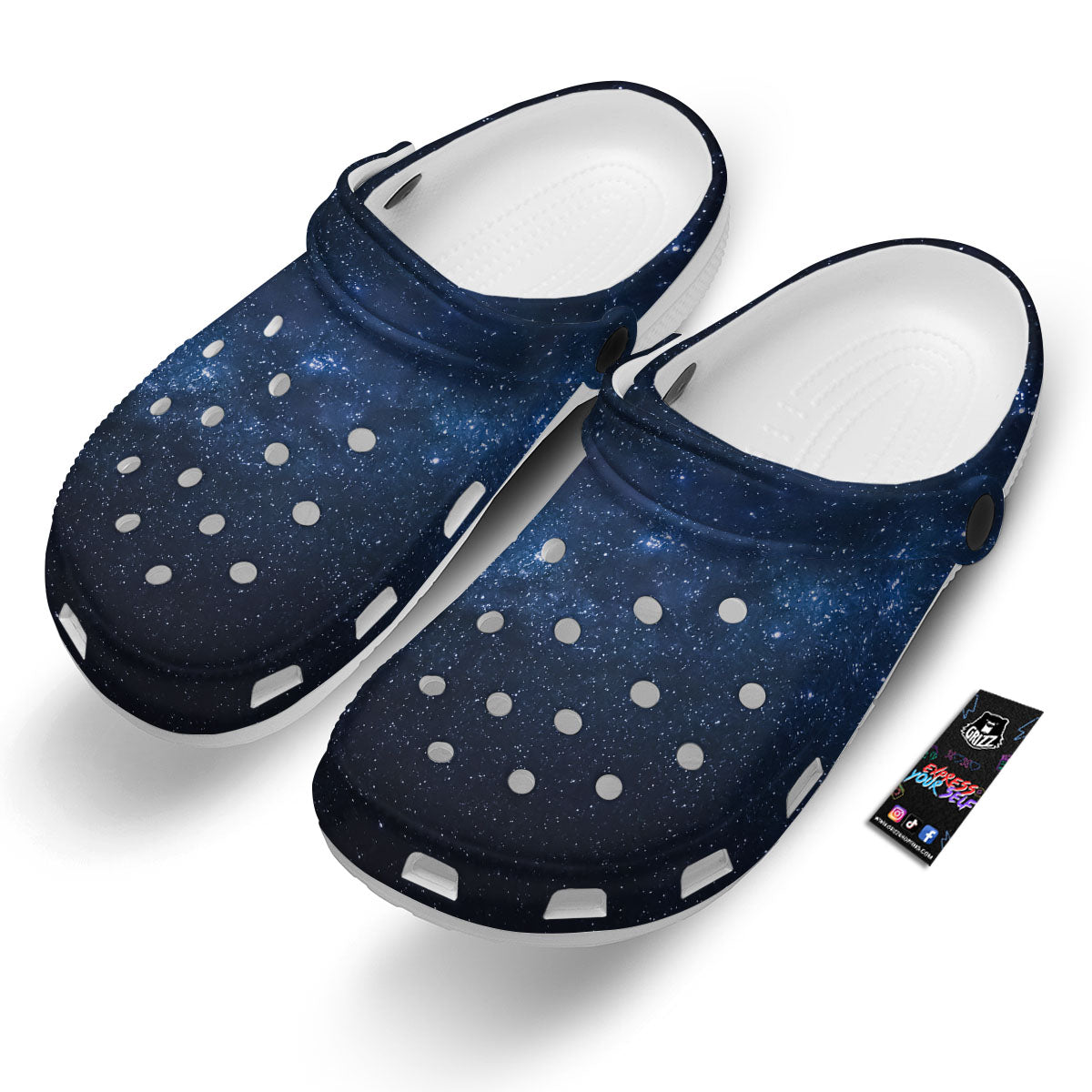 Universe Milky Way Print Clog-grizzshop