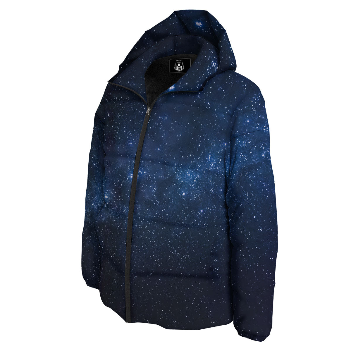 Universe Milky Way Print Down Jacket-grizzshop