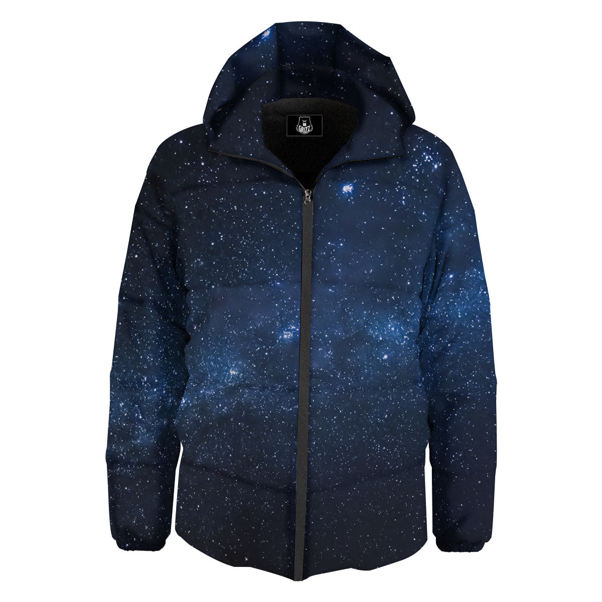 Universe Milky Way Print Down Jacket-grizzshop