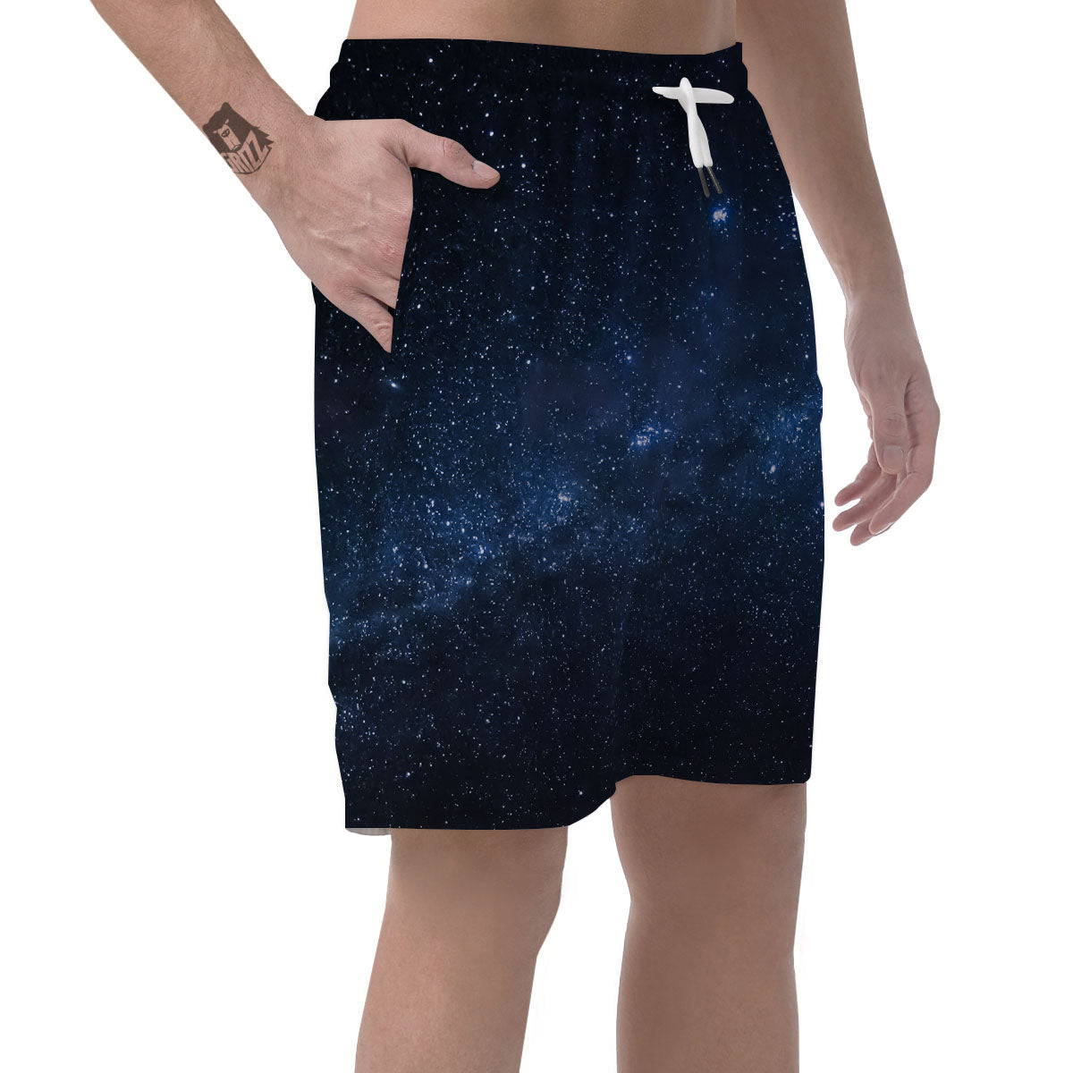 Universe Milky Way Print Men's Shorts-grizzshop