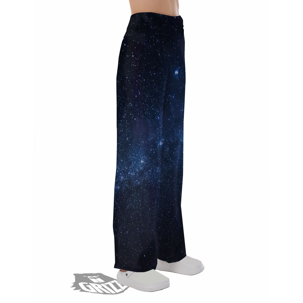 Universe Milky Way Print Pajama Pants-grizzshop