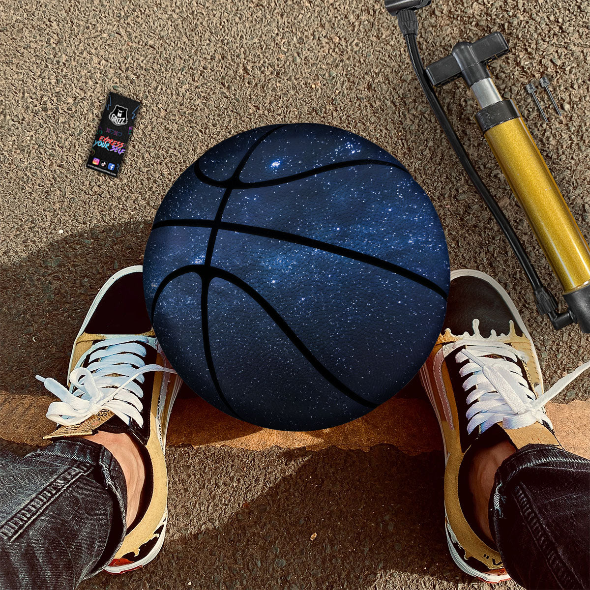 Universe Milky Way Print Basketball