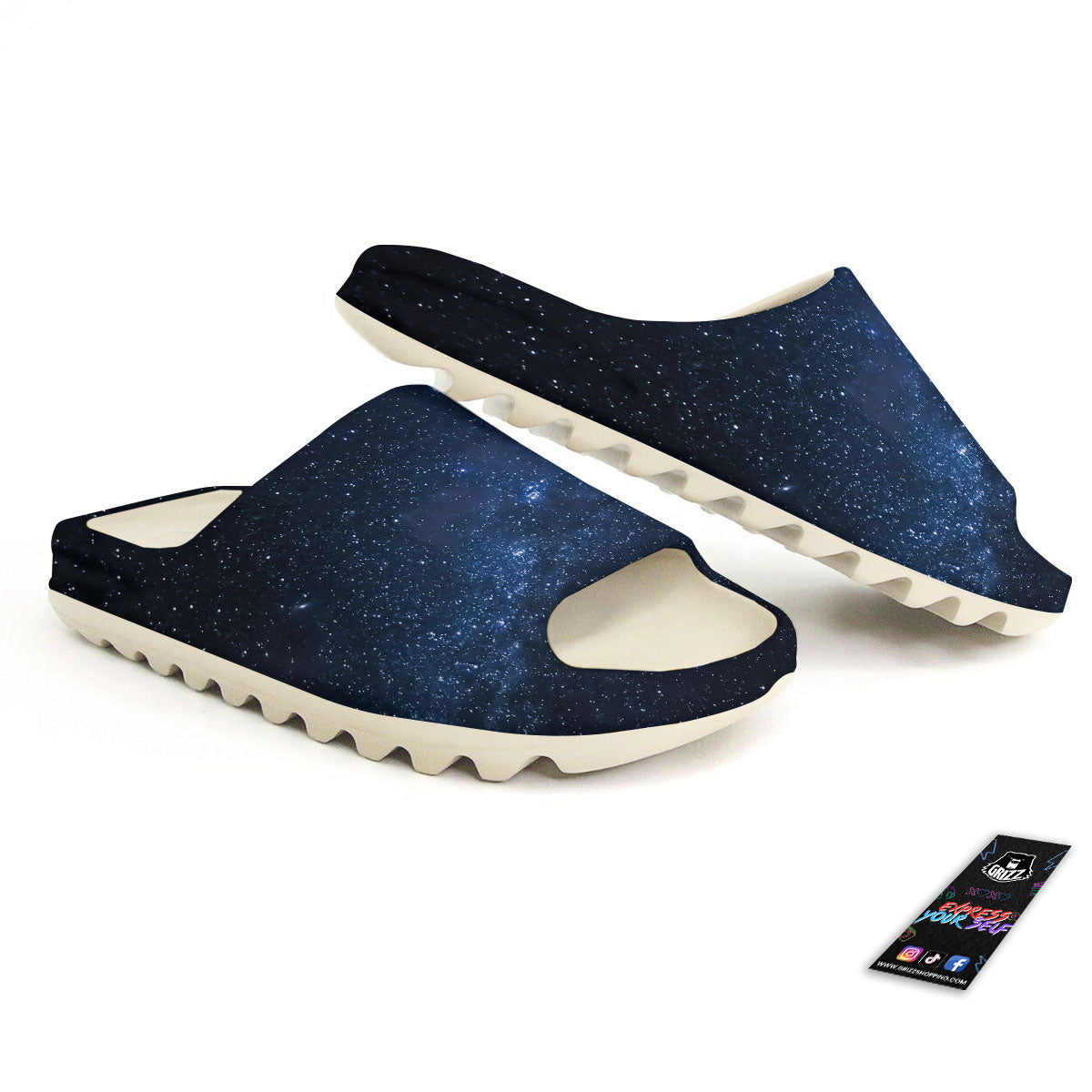 Universe Milky Way Print Sandals-grizzshop