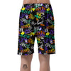 Urban Graffiti Print Men's Shorts-grizzshop