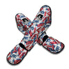 Usa Patriot Pattern Print Muay Thai Shin Guards-grizzshop