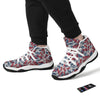 Usa Patriot Pattern Print White Bball Shoes-grizzshop