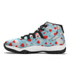 Valentine Heart Balloon Print Pattern Black Bball Shoes-grizzshop