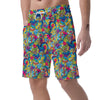 Valentine Heart Hippie Trippy Men's Shorts-grizzshop