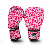 Valentine Pink Heart Print Pattern Boxing Gloves-grizzshop