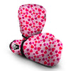 Valentine Pink Heart Print Pattern Boxing Gloves-grizzshop