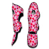 Valentine Pink Heart Print Pattern Muay Thai Shin Guards-grizzshop