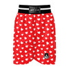 Valentine Red Heart Print Pattern Boxing Shorts-grizzshop