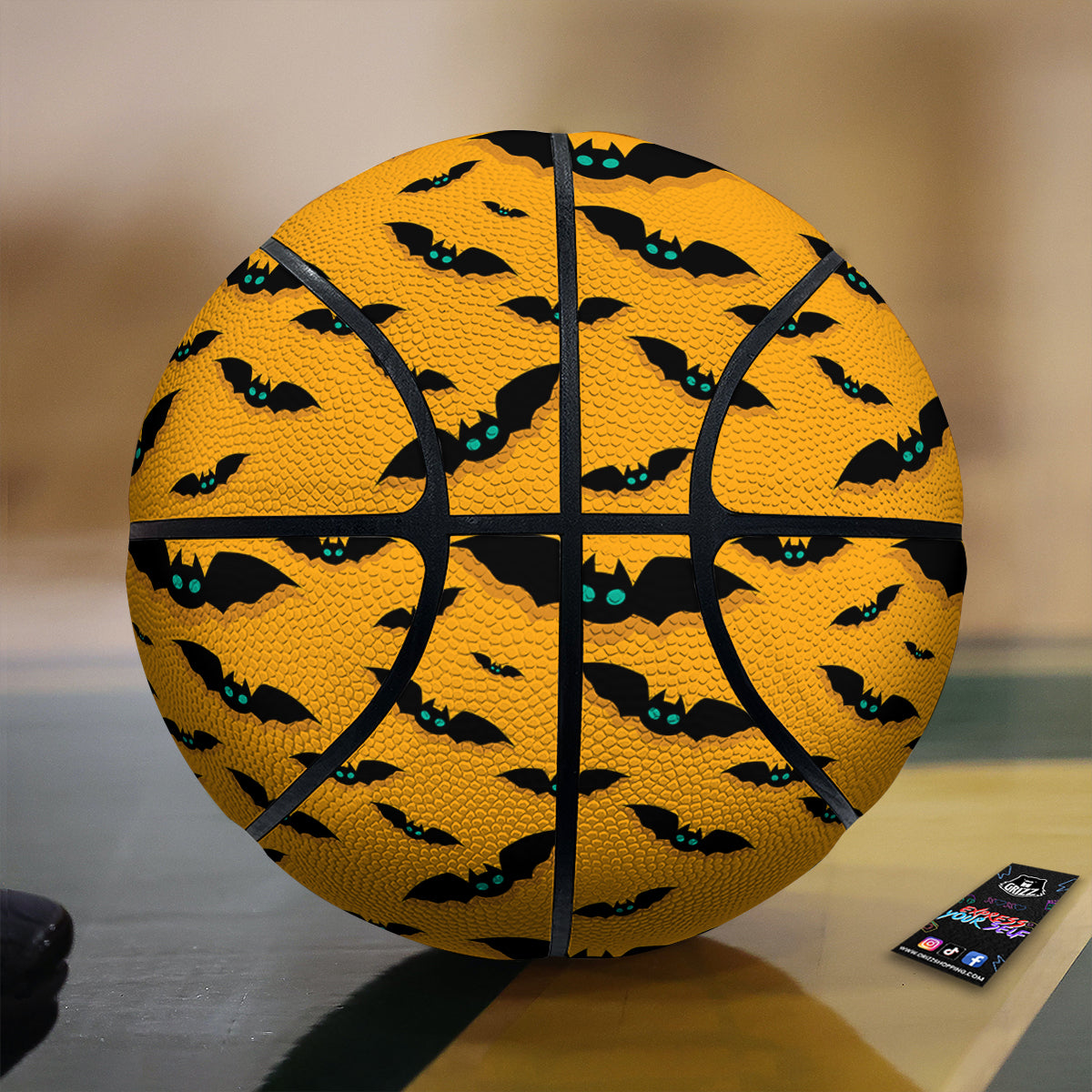 Vampire Bat Halloween Print Pattern Basketball-grizzshop