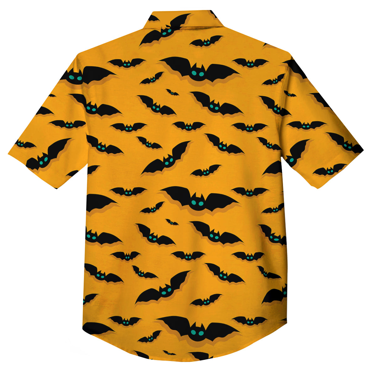Vampire Bat Halloween Print Pattern Button Up Shirt-grizzshop