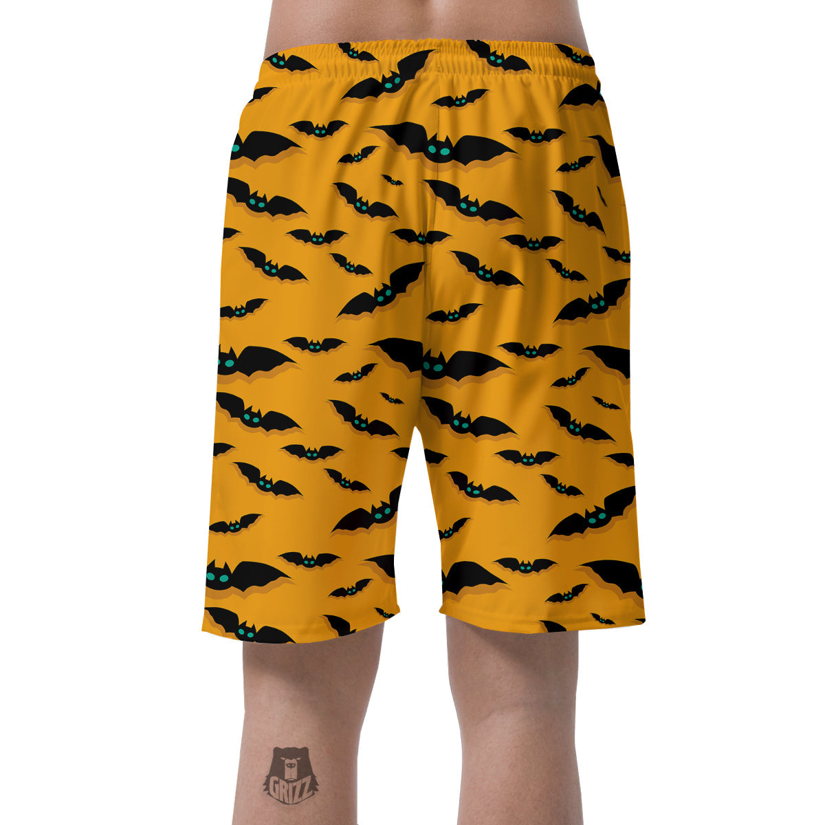 Vampire Bat Halloween Print Pattern Men's Shorts-grizzshop