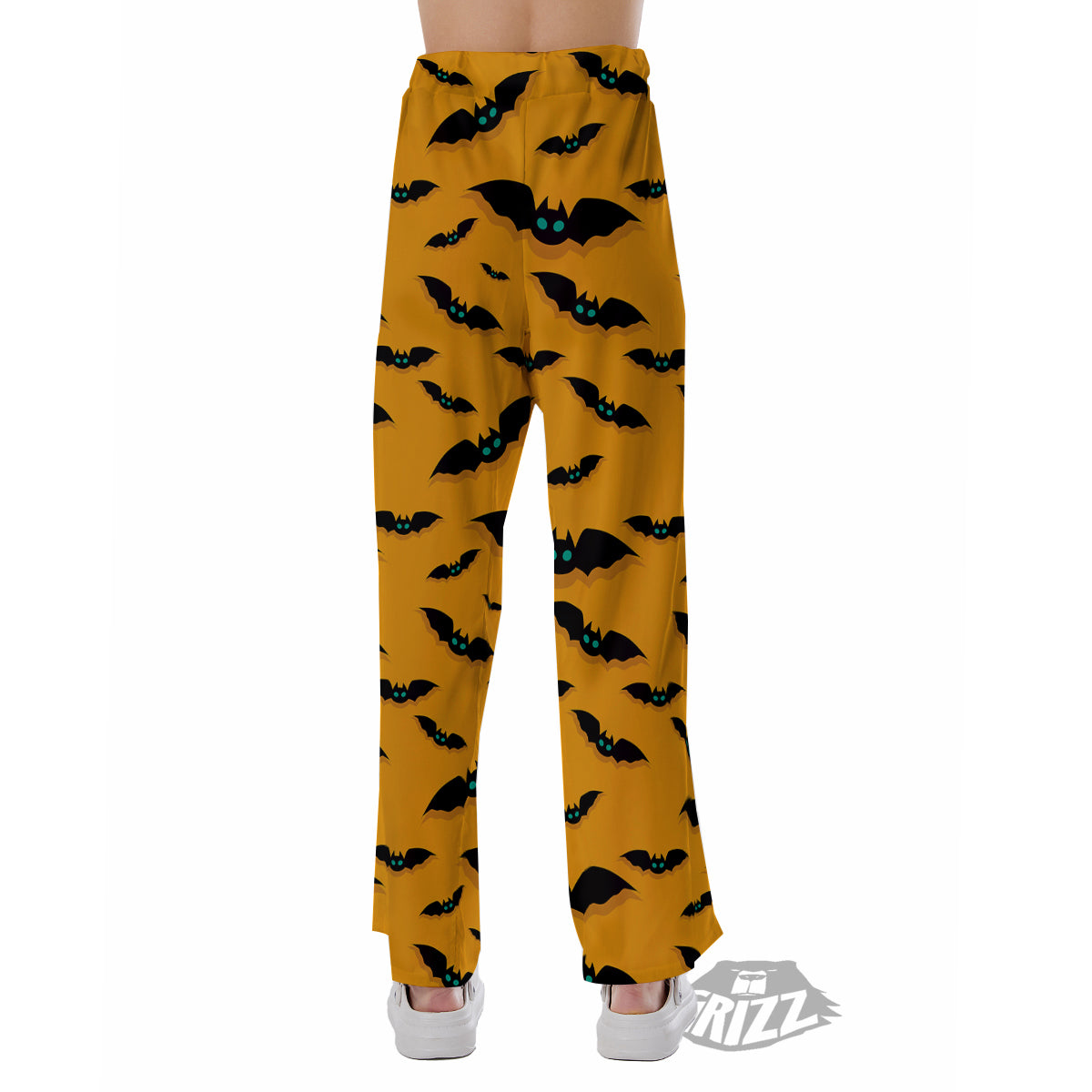 Vampire Bat Halloween Print Pattern Pajama Pants-grizzshop