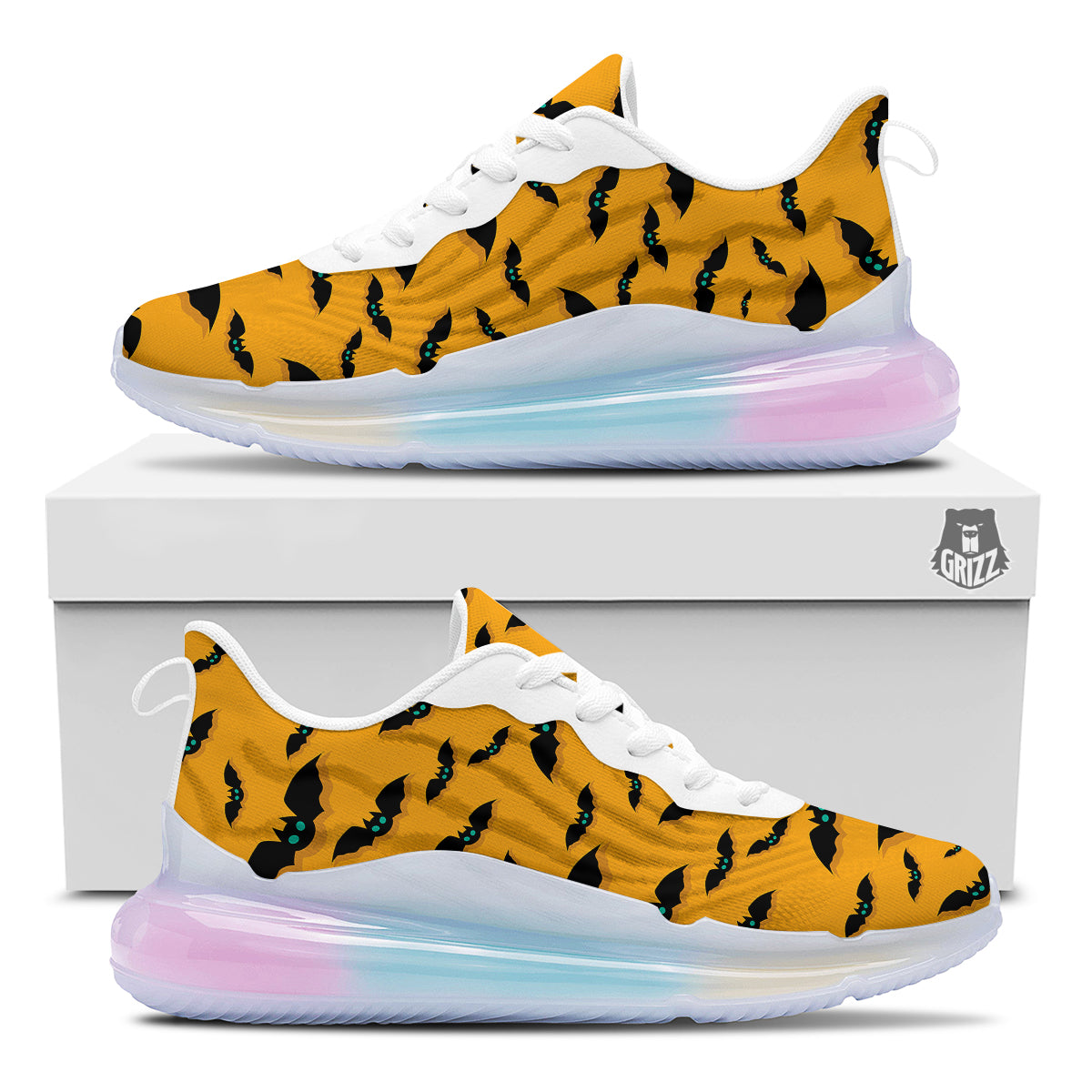 Vampire Bat Halloween Print Pattern Running Sneakers-grizzshop