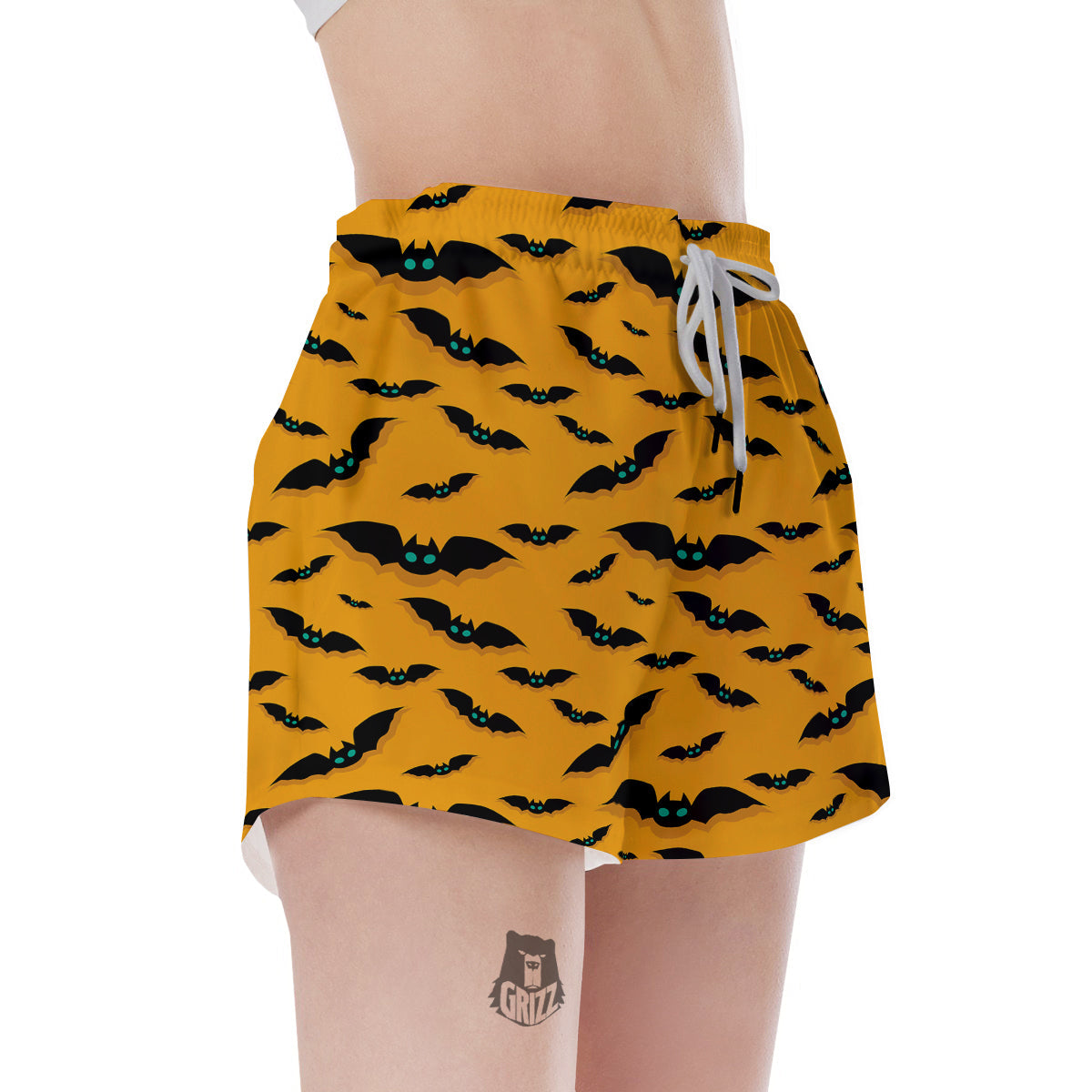 Vampire Bat Halloween Print Pattern Women's Shorts-grizzshop