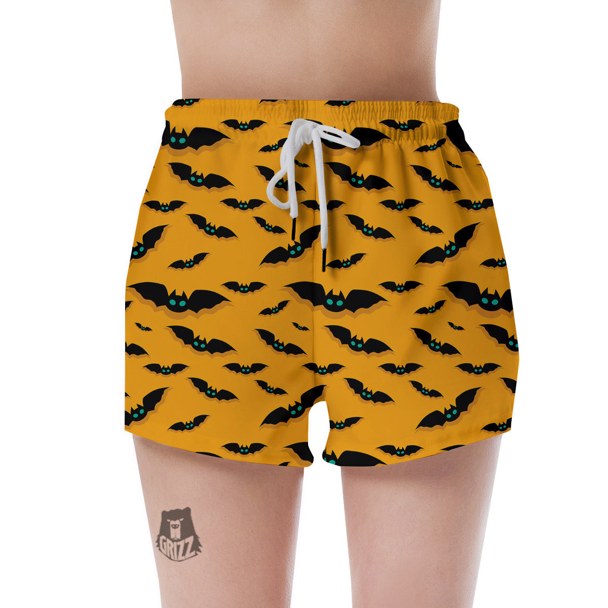 Vampire Bat Halloween Print Pattern Women's Shorts-grizzshop