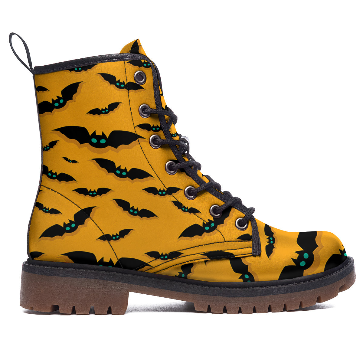 Vampire Bat Halloween Print Pattern Work Boots-grizzshop