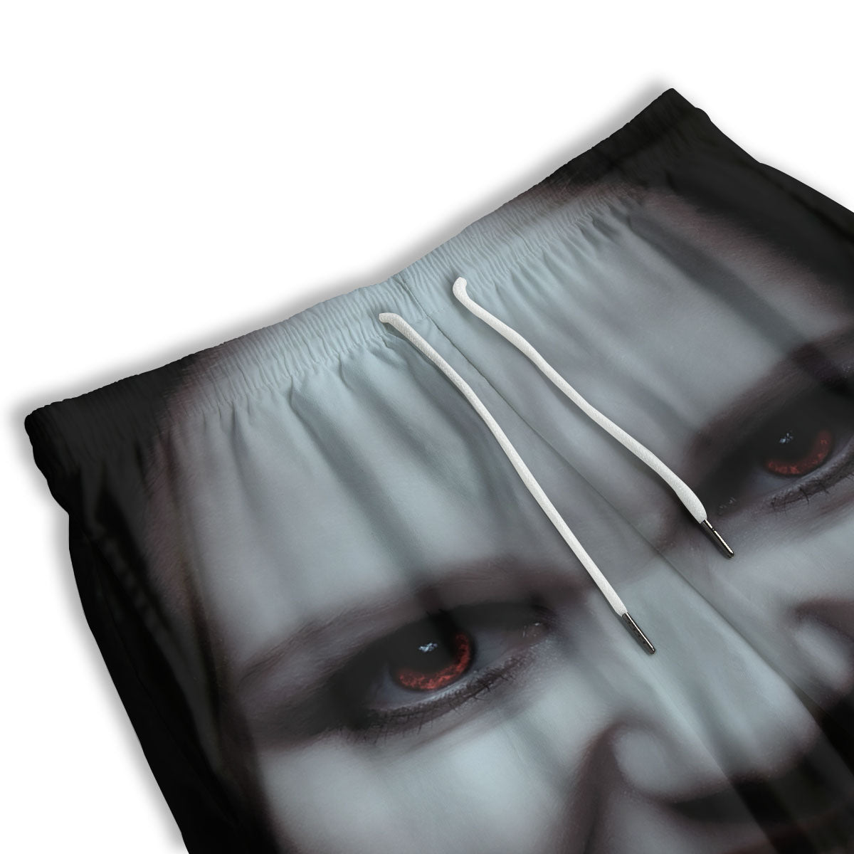 Vampire Girl Halloween Print Men's Athletic Shorts