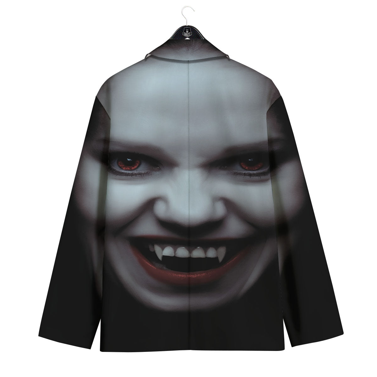 Vampire Girl Halloween Print Men's Sport Coat-grizzshop