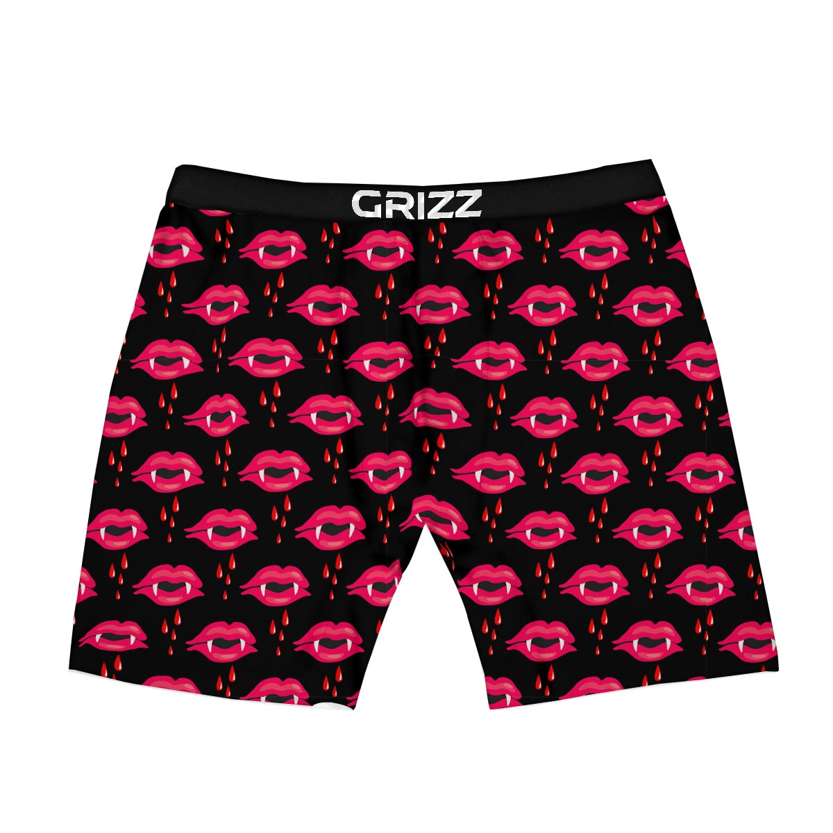 Vampire Lips Red Halloween Print Pattern Boxer Briefs-grizzshop