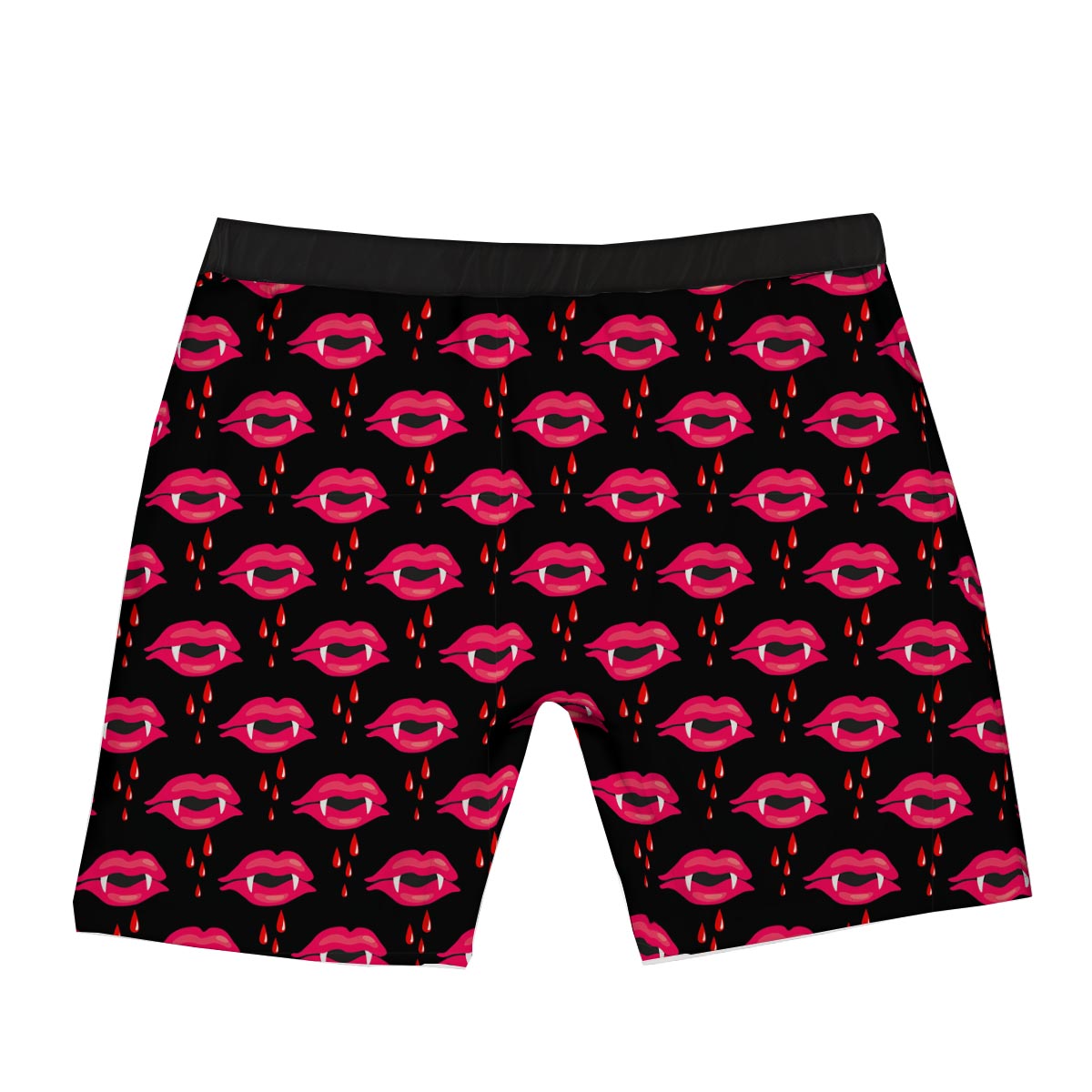 Vampire Lips Red Halloween Print Pattern Boxer Briefs-grizzshop
