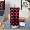 Vampire Lips Red Halloween Print Pattern Tumbler-grizzshop