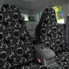 Vampire Mouth Black and White Print Pattern Car Seat Covers-grizzshop