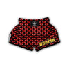 Vampire Red Mouth Print Pattern Muay Thai Boxing Shorts-grizzshop