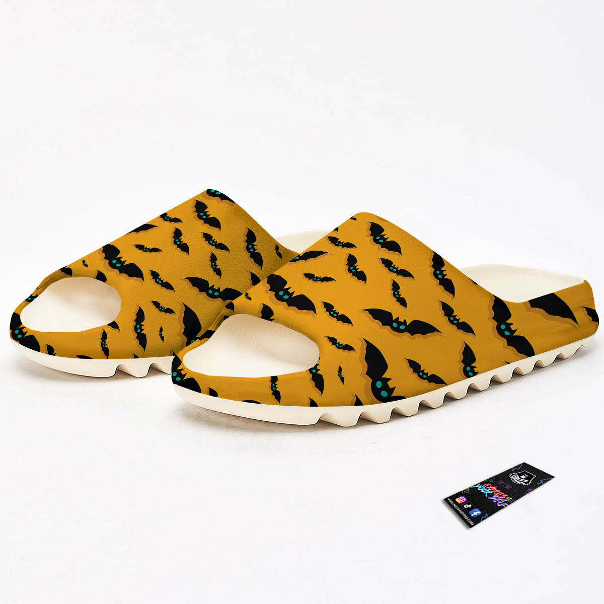 Vampire Bat Halloween Print Pattern Sandals-grizzshop