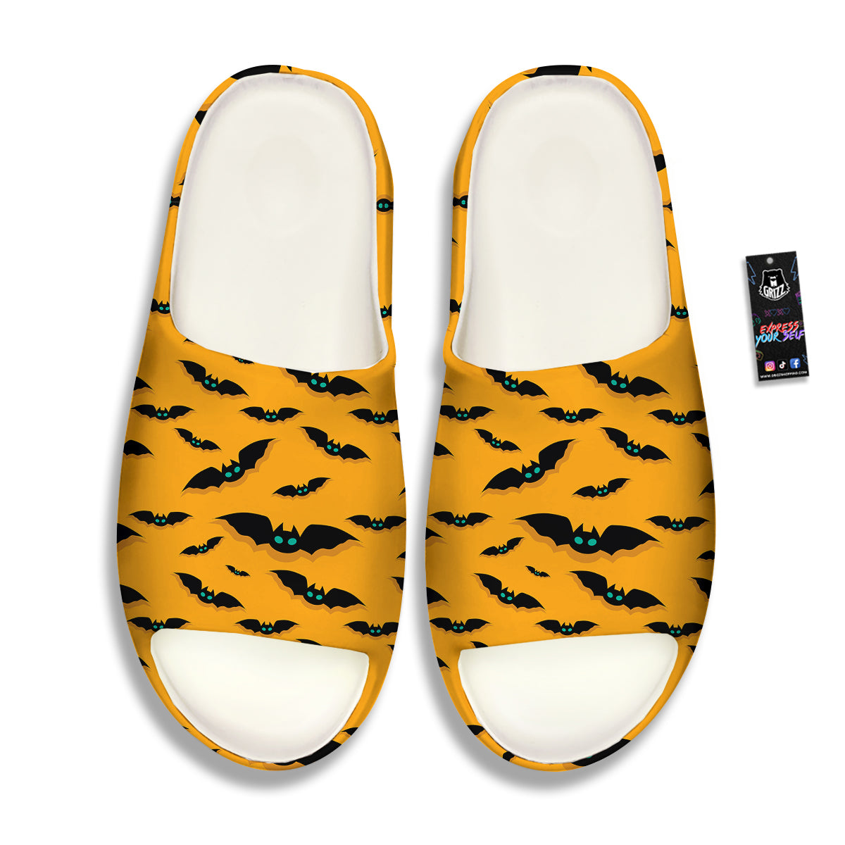 Vampire Bat Halloween Print Pattern Sandals-grizzshop