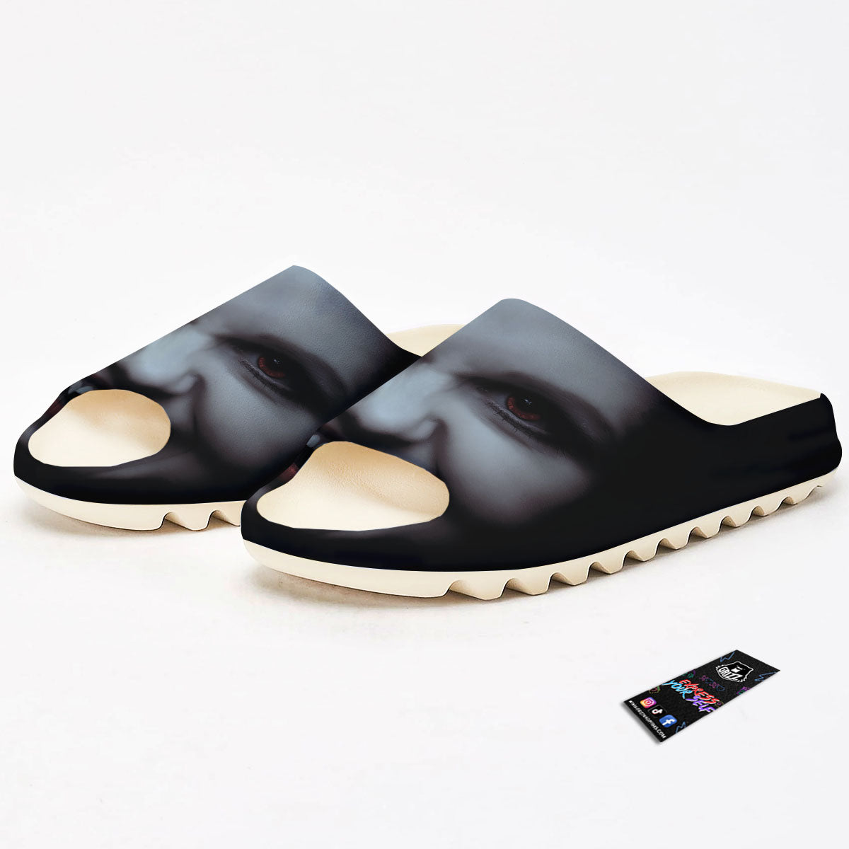 Vampire Girl Halloween Print Sandals-grizzshop