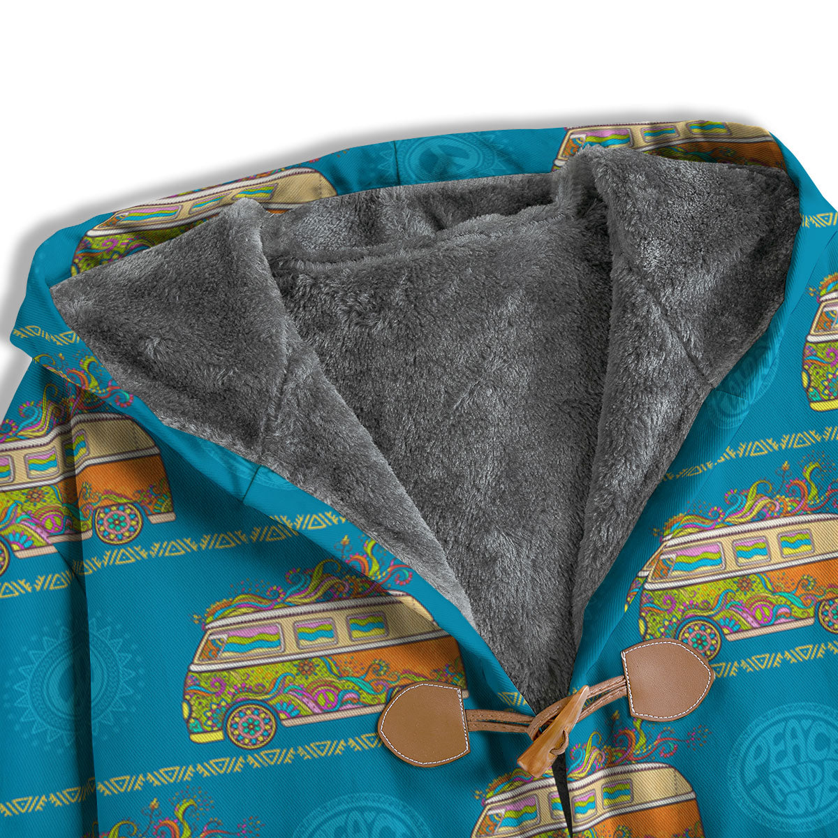 Van Hippie Vintage Print Pattern Men's Windbreaker Jacket-grizzshop